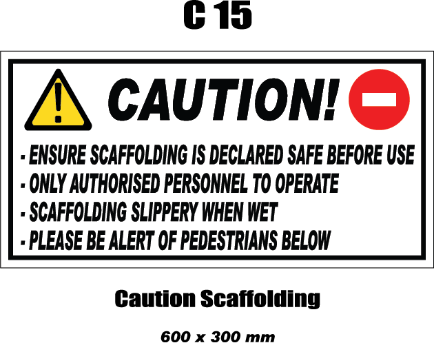 Caution Scaffolding